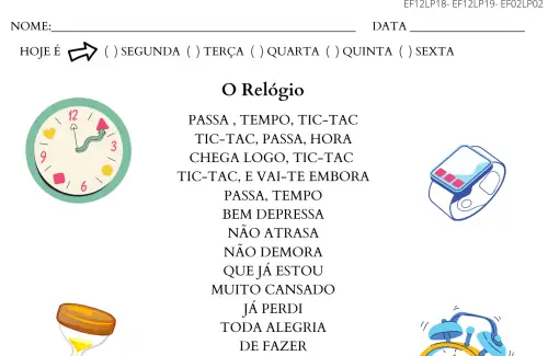 poema o relógio